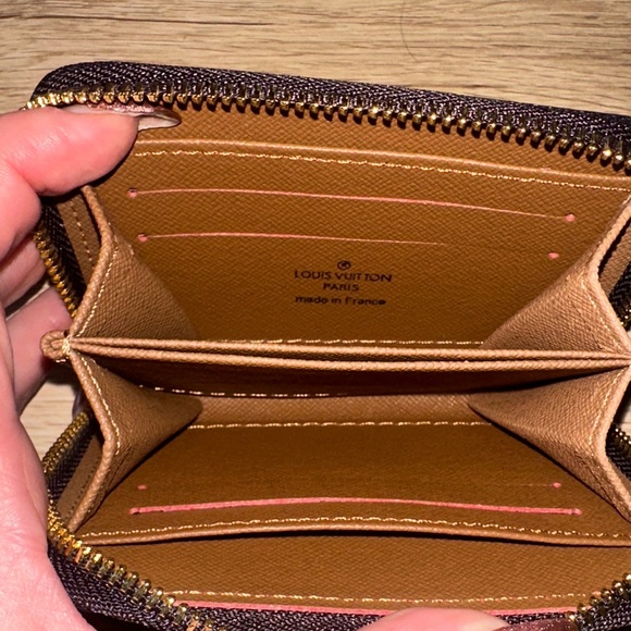 Louis Vuitton Dark Brown Monogram Wallet with Gold Zipper - Picture 5 of 5